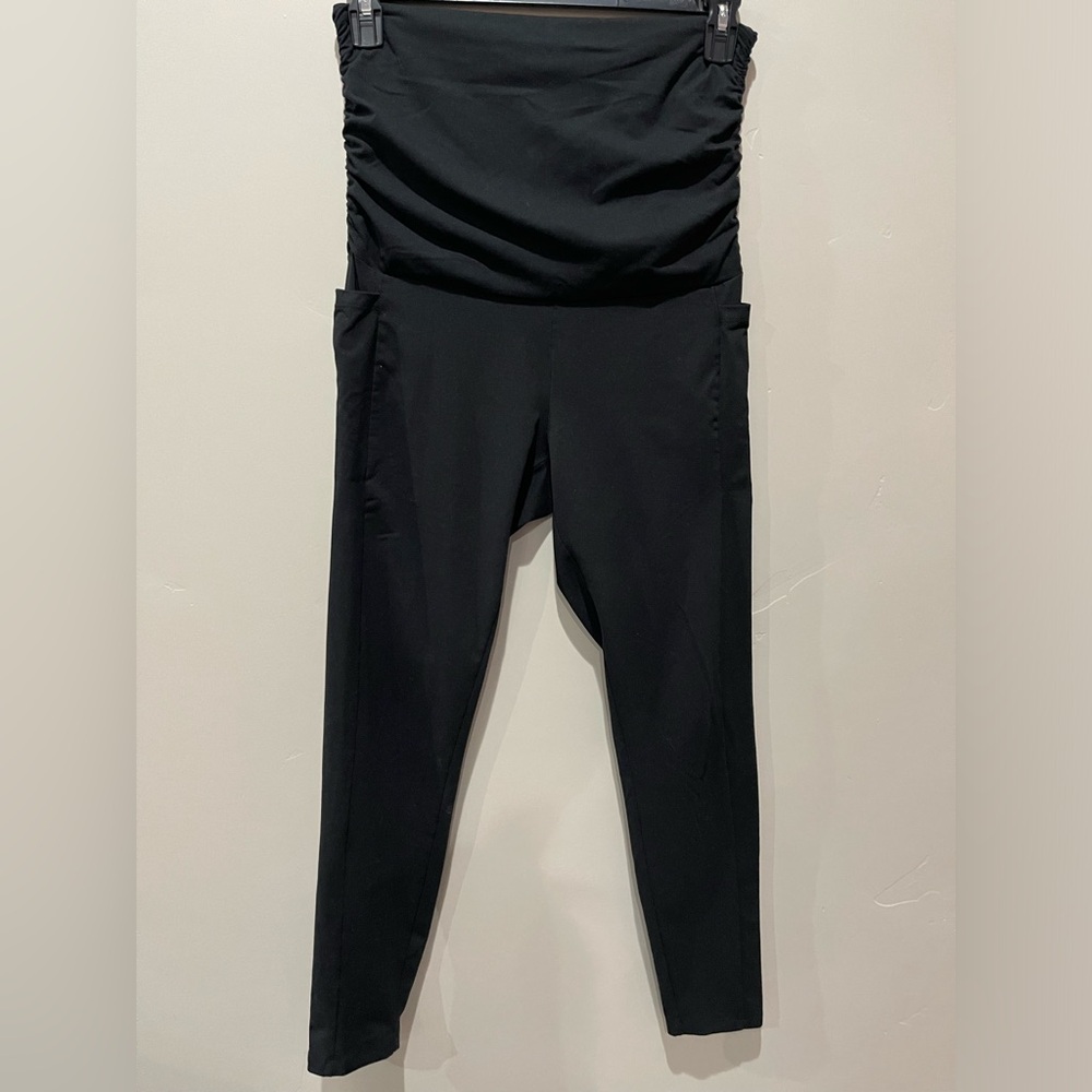 Maternity Leggings with pockets, black, large, set of 2